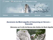Tablet Screenshot of guidesmontaiguille.com